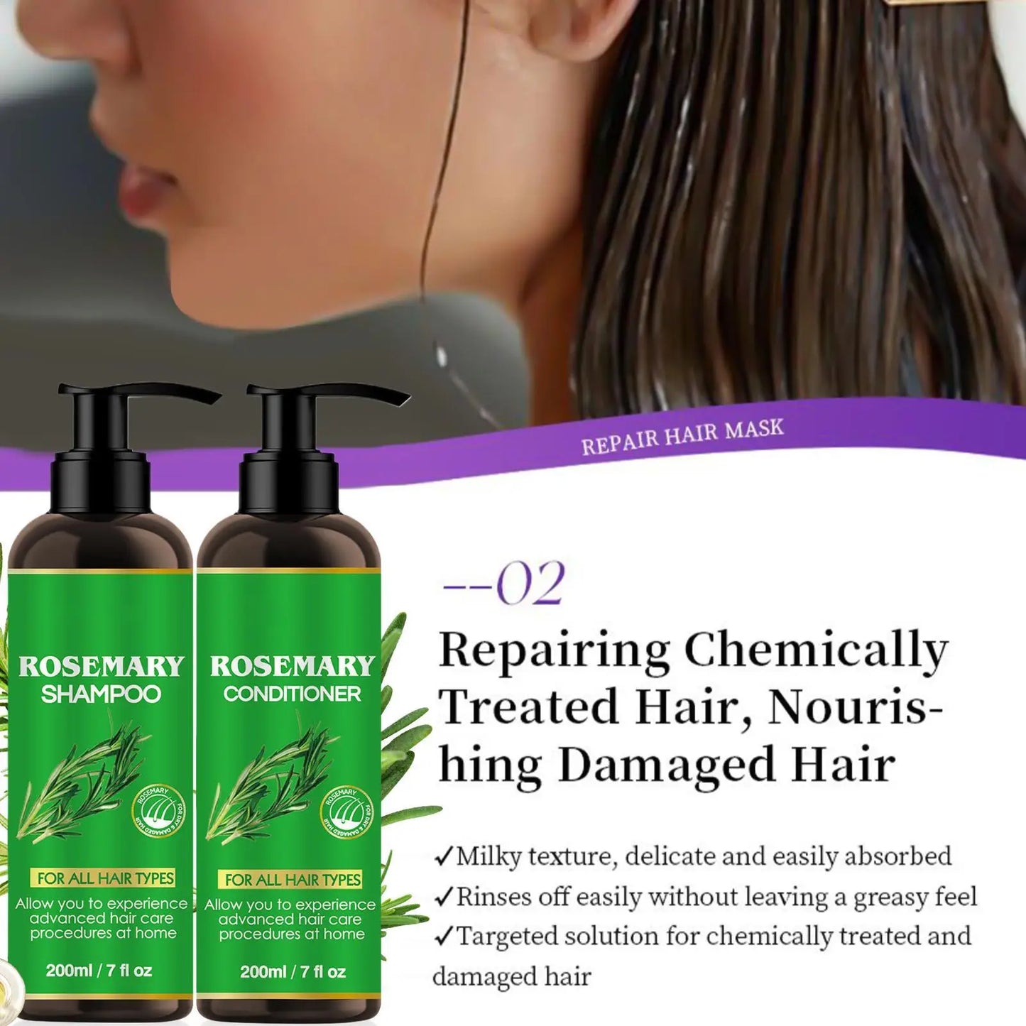  Rosemary Repair & Shine Hair Care System