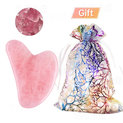  Crystal Rose Jade Roller & Gua Sha Set