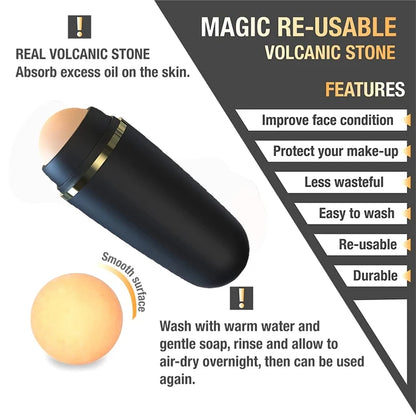  Oil Ease Volcanic Stone Roller
