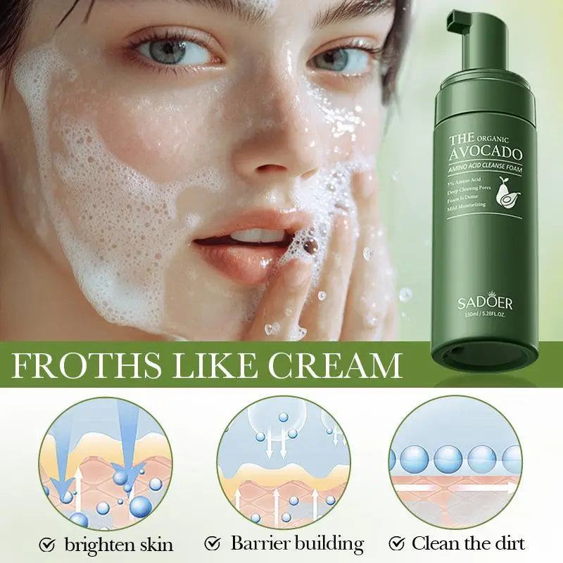 Green Harvest Avocado Foam Cleanser 120ml 