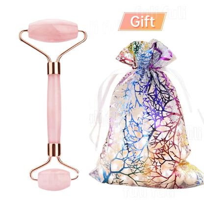  Crystal Rose Jade Roller & Gua Sha Set