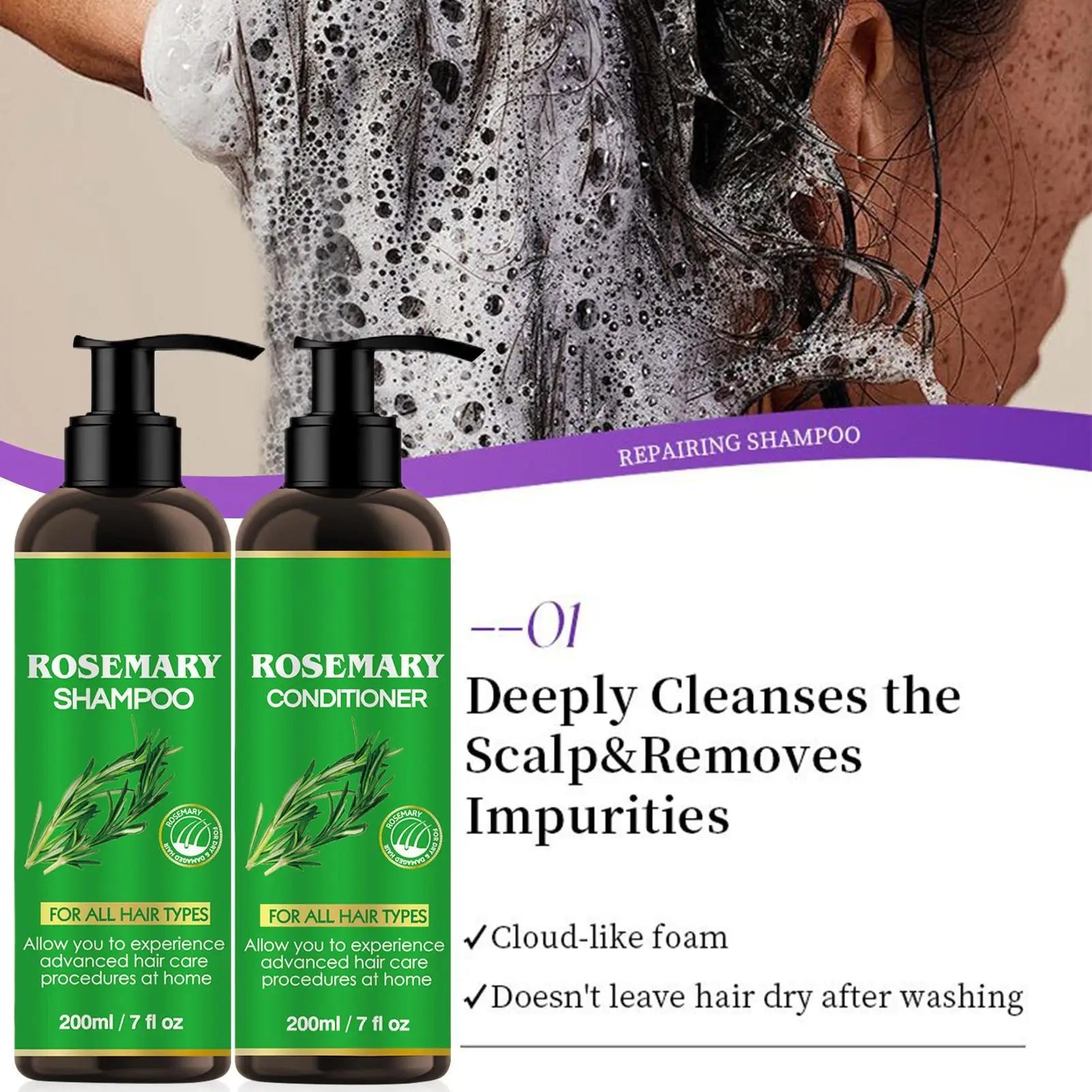  Rosemary Repair & Shine Hair Care System